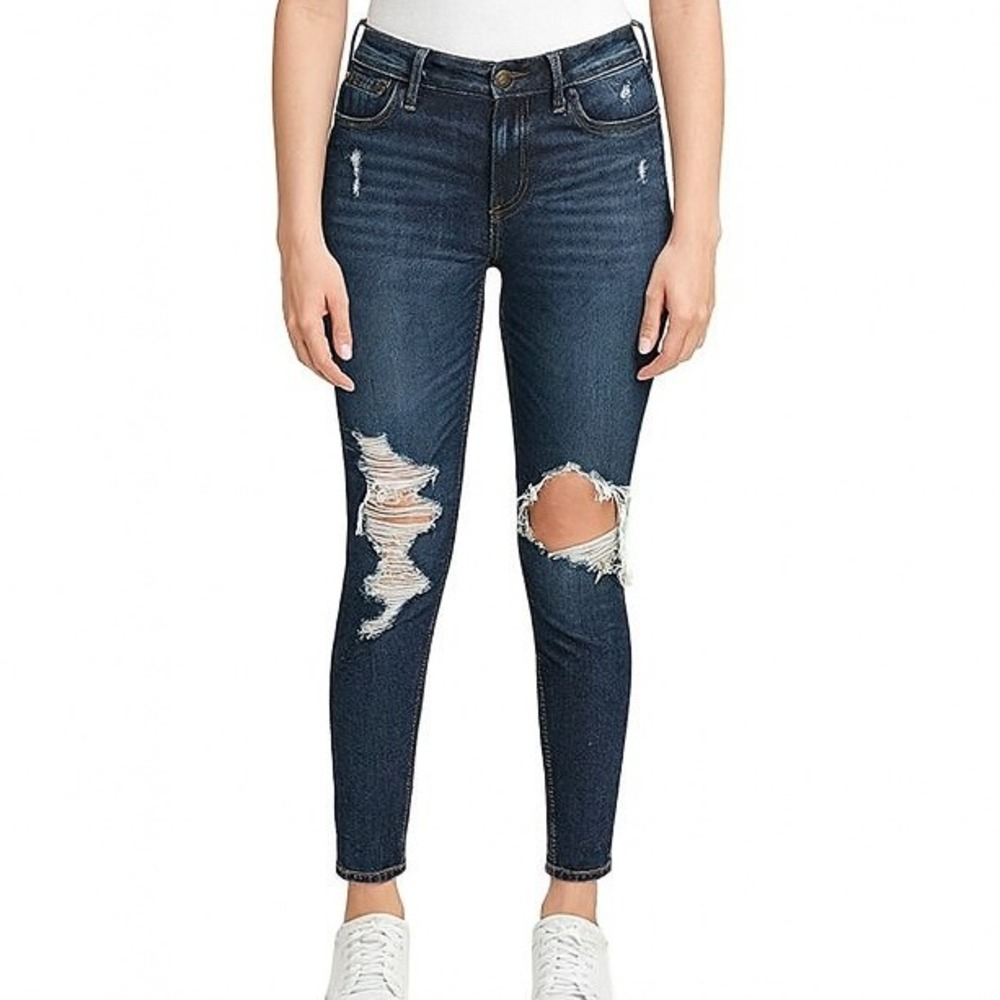 American Eagle Ne(x)t Level‎ Stretch Distressed Ripped Skinny Jeans Size 6 Short